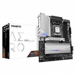 GIGABYTE B650 AERO G, Socket AM5, 16Phases, AMD B650, Dual 4xDDR5-8000, APU AMD graphics, HDMI, USB-C, 2xPCIe4.0 X16, 4xSATA3, RAID, 3xM.2 PCIe 5.0, 1xPCIeX1, Realtek ALC1220-VB, 2.5GbE LAN, Wi-Fi6E/BT, 1xUSB-C 3.2Gen2x2, 4xUSB 3.2Gen2(3A+1C), 6xUSB3.2, R